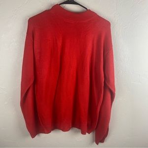 Vintage Euroflash NWT Red Mock Neck Oversized Sweater Small